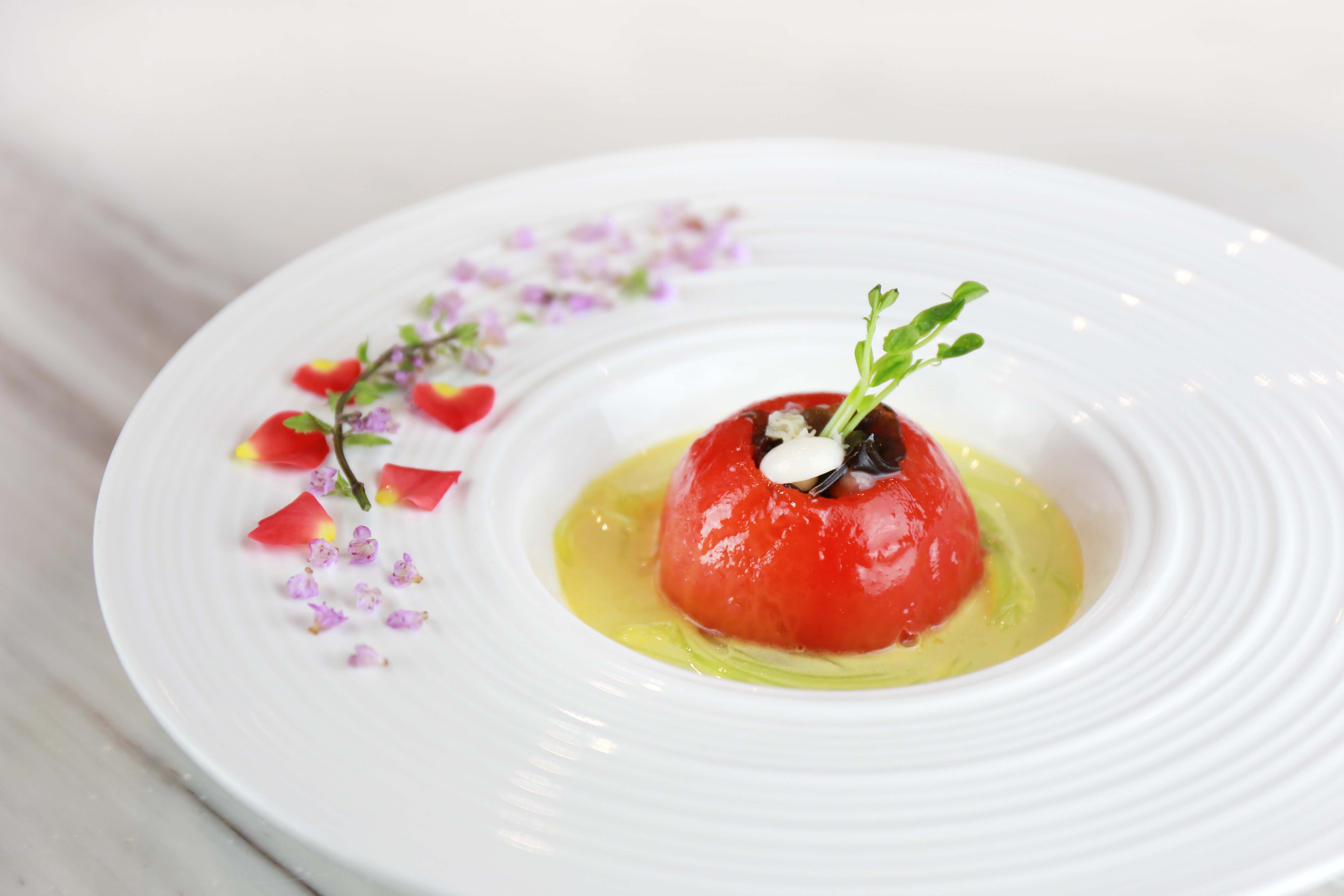 tycoon-tann-poached-fresh-tomato-with-assorted-vegetables-and-bamboo-roots